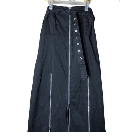 Cider Black Zip Maxi Dress Size Medium - Picture 2 of 8